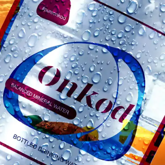 bottled water branding - label design